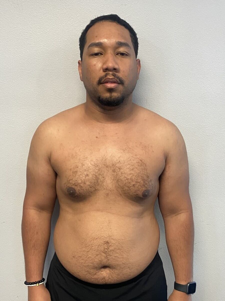 AJ before training with Put In Work Fitness