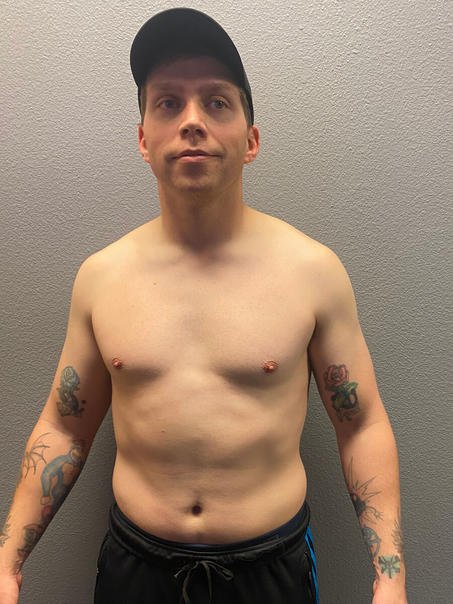 Joey before training with Put In Work Fitness